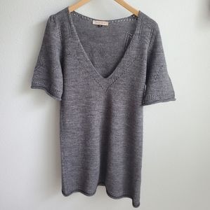 See by Chloe gray v-neck wool blend sweater 6